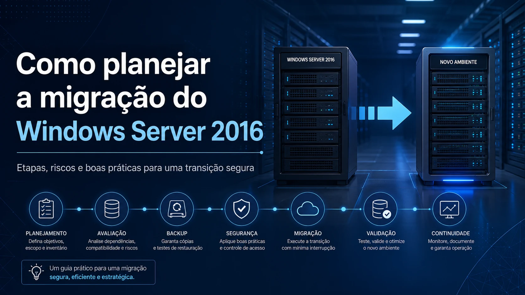 Como planejar a migração do Windows Server 2016